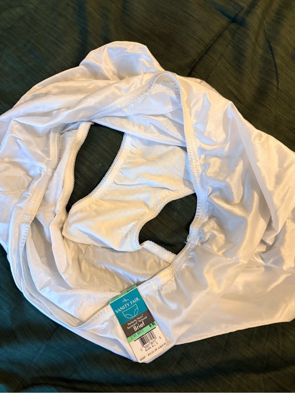 NWT Vanity Fair Women's White Full Coverage Briefs - Picture 3 of 4